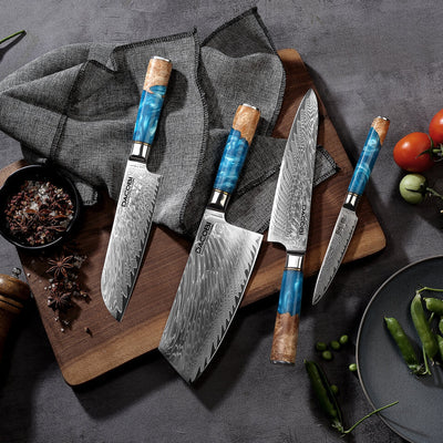 Kolekcja Azure, Noże profesjonalne,  67-warstwowa stal damasceńska