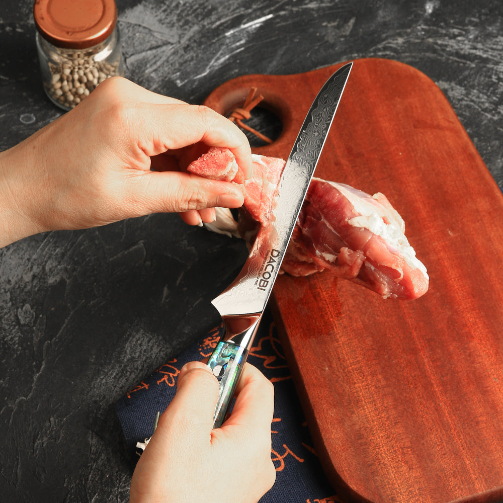 Nóż do filetowania C44, stali damasceńska, 15 cm - DACOBI.pl