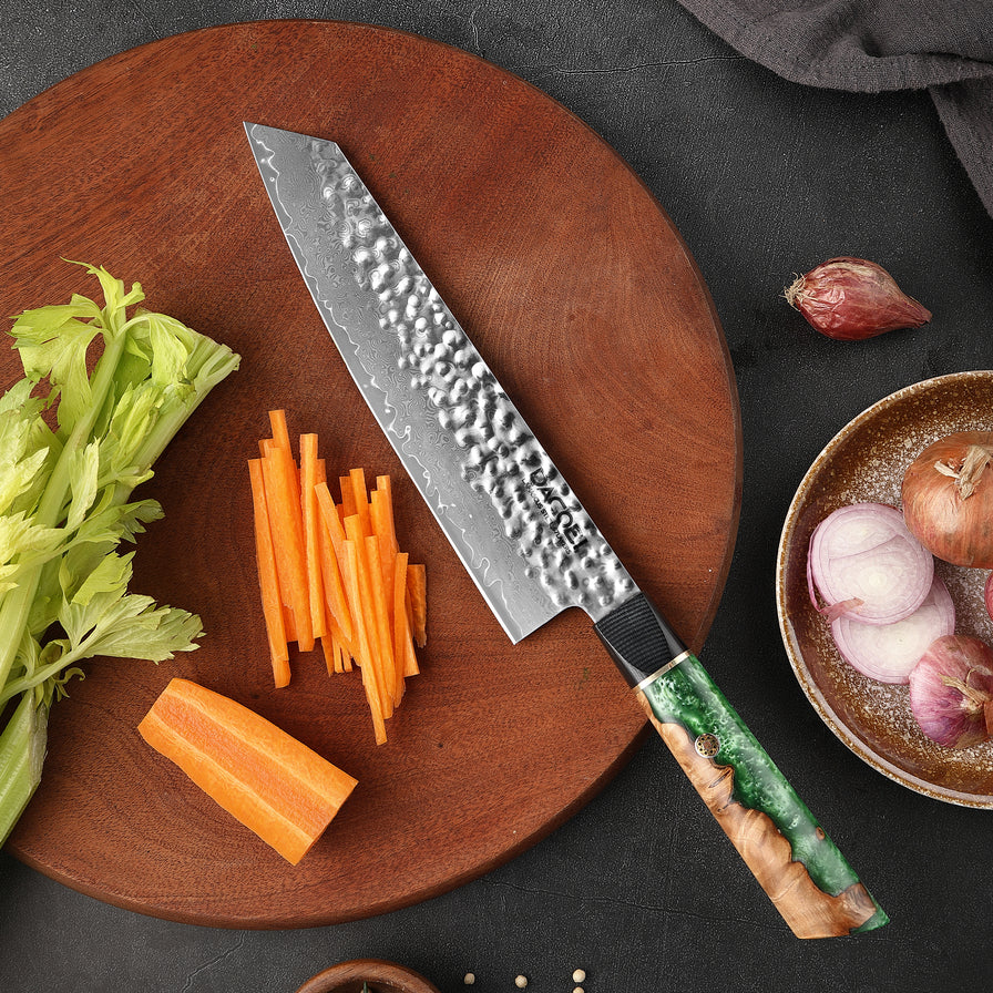 Nóż Kiritsuke C48, stali damasceńska, 21 cm - DACOBI.pl