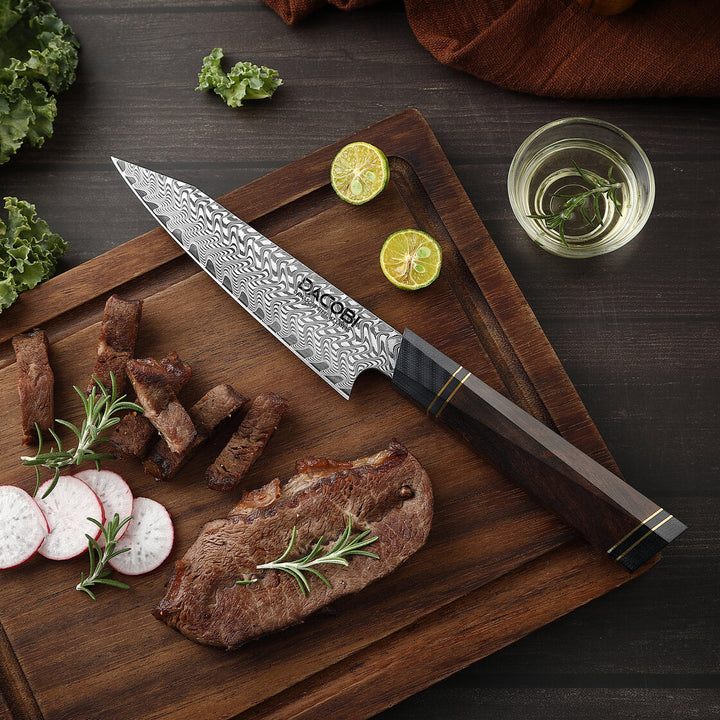 Nóż uniwersalny C56, stal damasceńska, 13 cm - DACOBI.pl