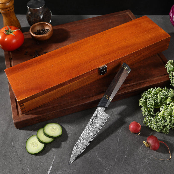 Nóż uniwersalny C56, stal damasceńska, 13 cm - DACOBI.pl