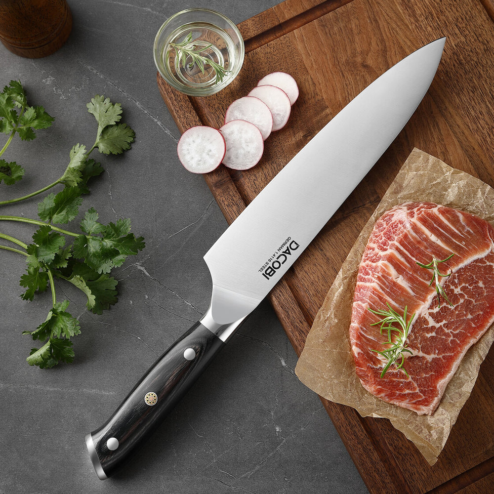 Nóż szefa kuchni C6, stal niemieckiej, 20.5 cm - DACOBI.pl