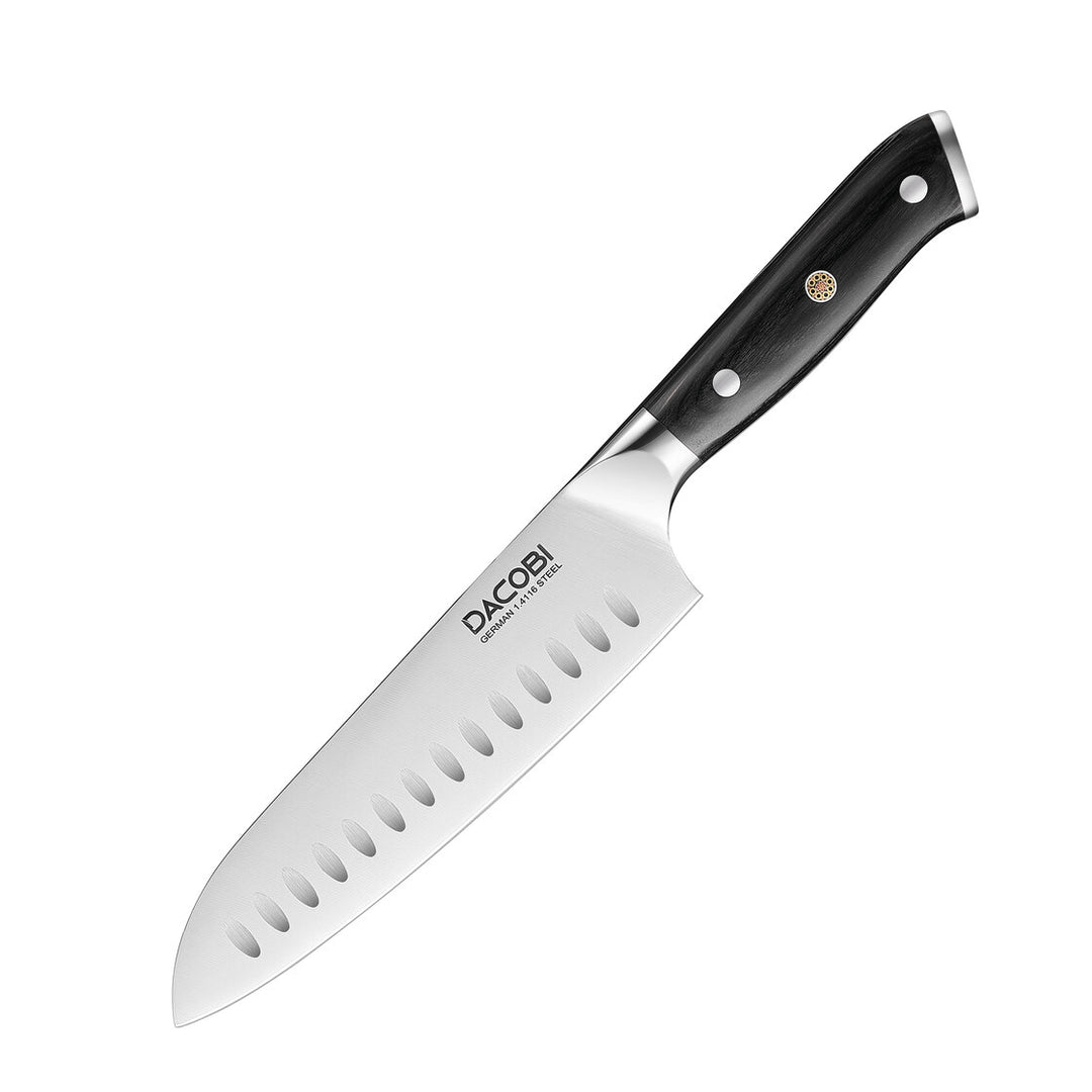 Nóż Santoku C7, stal niemieckiej, 18 cm - DACOBI.pl