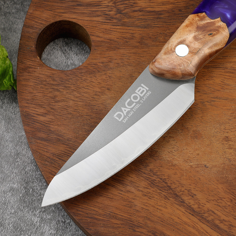 Nóż do obierania C58, stali San Mai, 9 cm