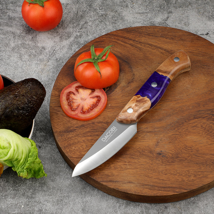 Nóż do obierania C58, stali San Mai, 9 cm