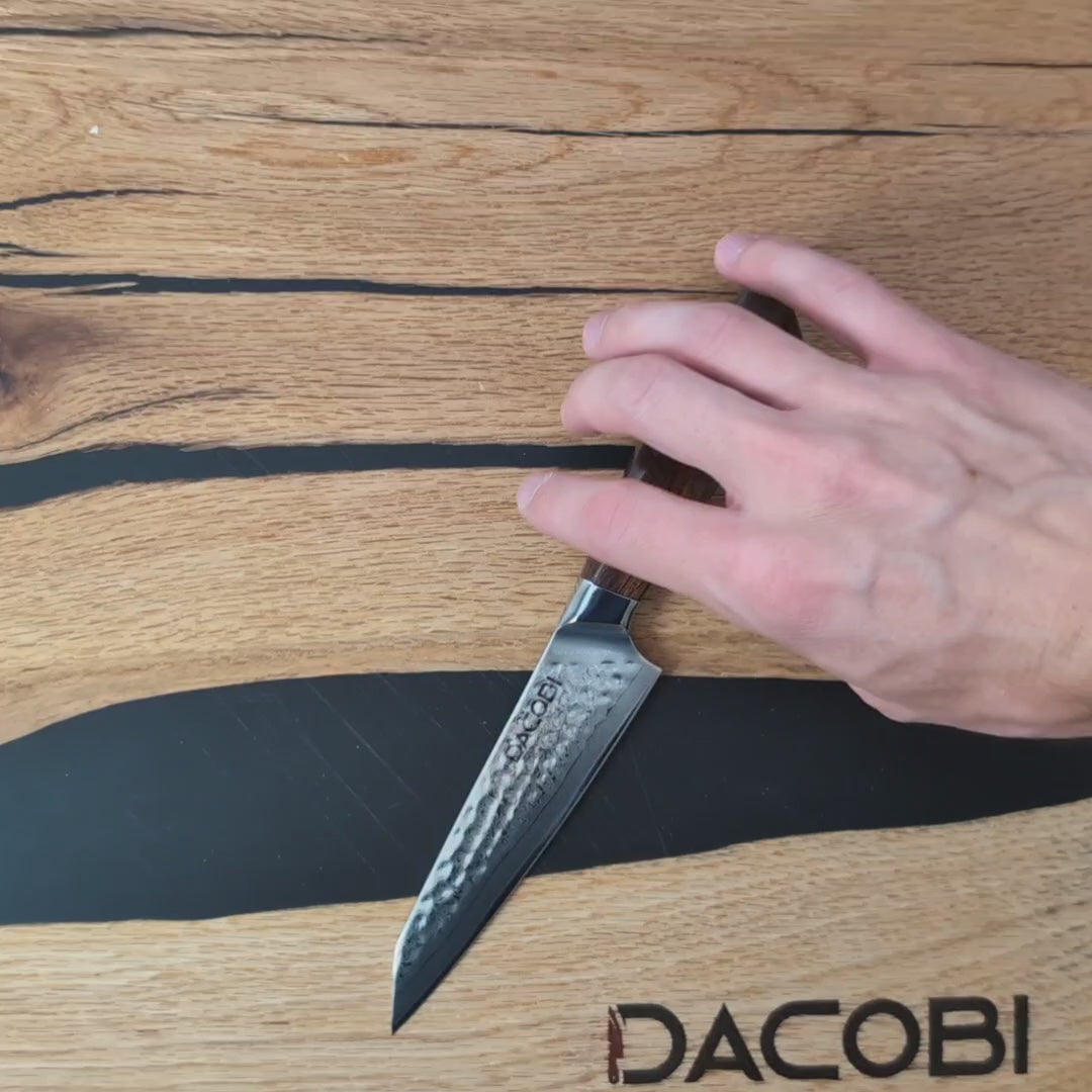 Nóż uniwersalny C31, stal damasceńska, 13 cm