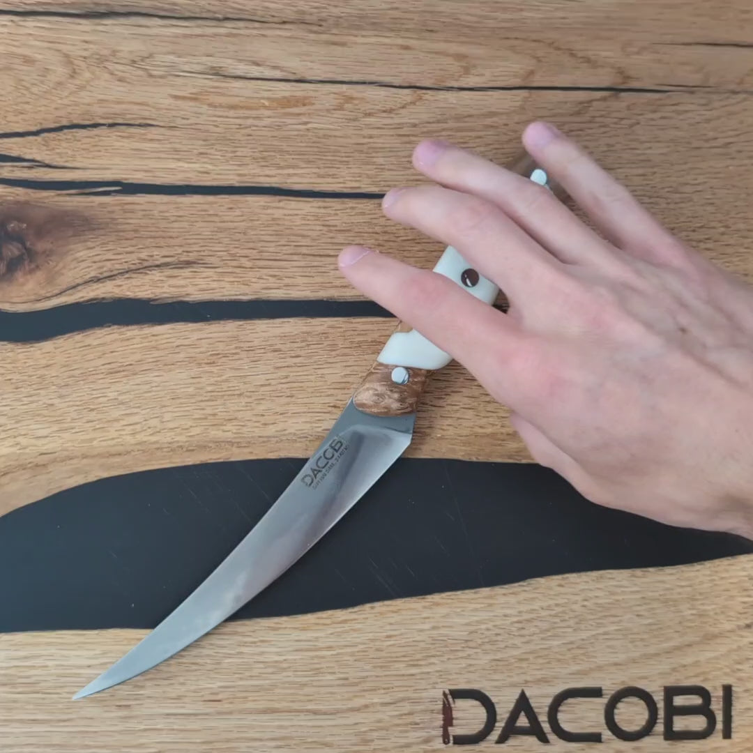 Nóż do filetowania C45, stali San Mai, 15 cm