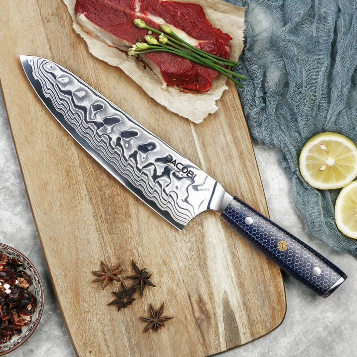 Nóż szefa kuchni C15, stal damasceńska, 20.6 cm - DACOBI.pl