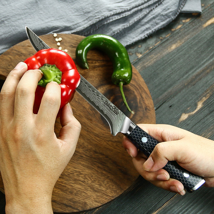 Nóż do filetowania C16, stal damasceńska, 17 cm - DACOBI.pl