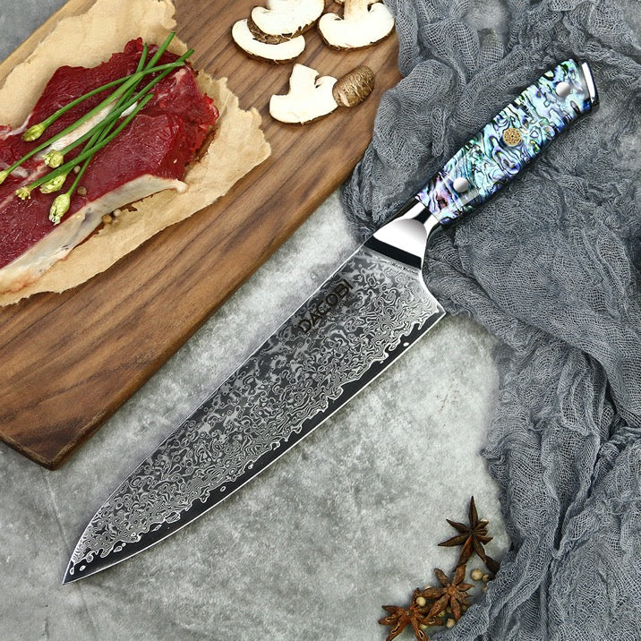 Nóż szefa kuchni C19, stal damasceńska, 21 cm - DACOBI.pl