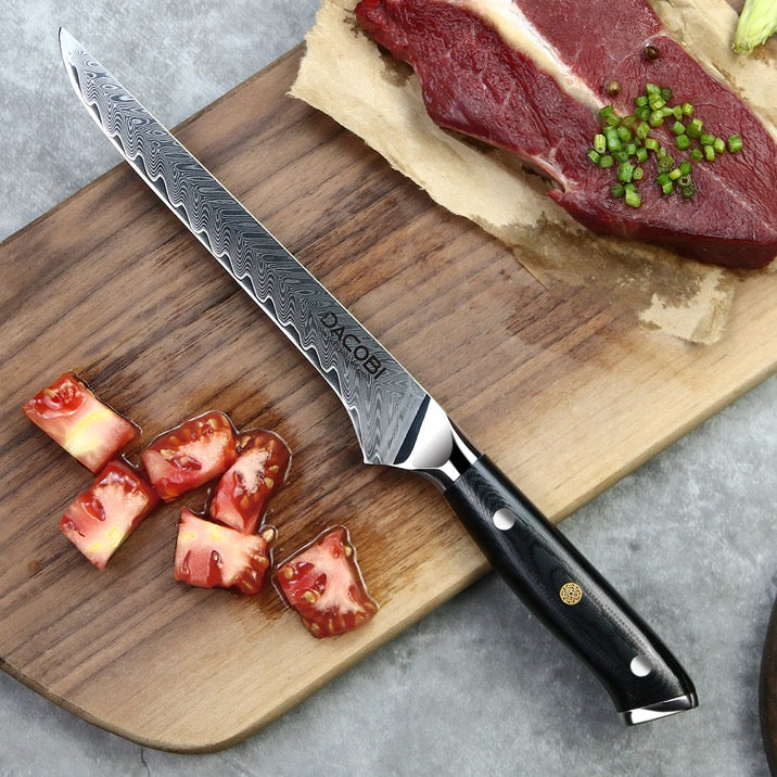 Nóż do filetowania C28, stal damasceńska, 15 cm - DACOBI.pl