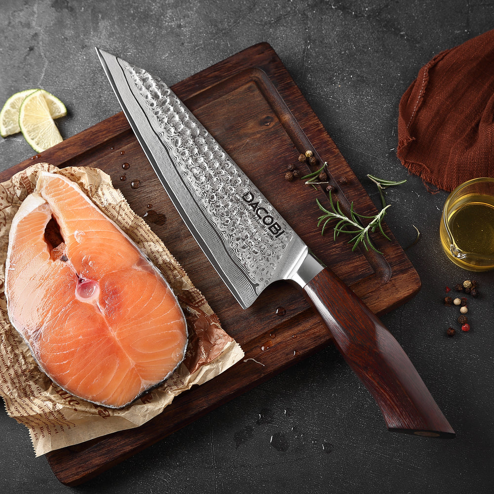 Nóż Kiritsuke C30, stal damasceńska, 21.5 cm - DACOBI.pl