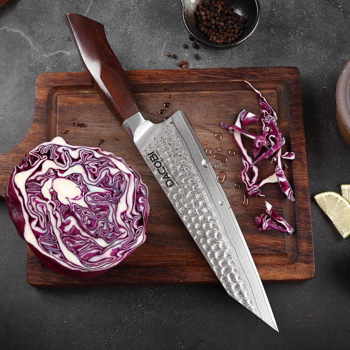 Nóż Kiritsuke C30, stal damasceńska, 21.5 cm - DACOBI.pl