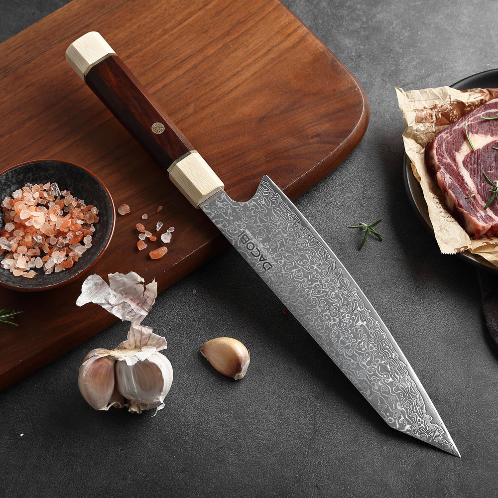 Nóż Kiritsuke C13, stal damasceńska, 20.5 cm - DACOBI.pl