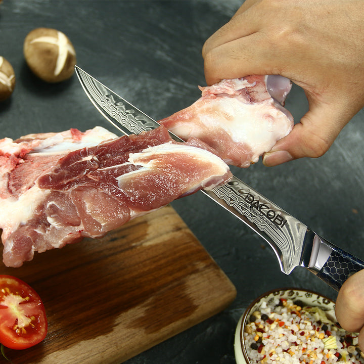 Nóż do filetowania C16, stal damasceńska, 17 cm - DACOBI.pl