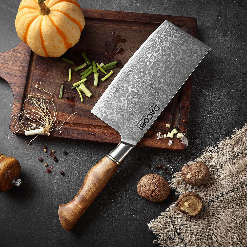 Profesjonalny Tasak C36, stal damasceńska, 17 cm - DACOBI.pl