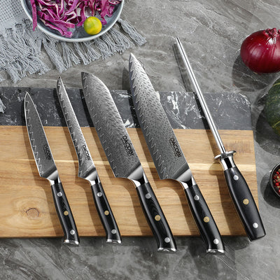 Kolekcja Obsidian, Noże profesjonalne, 67-warstwowa stal damasceńska