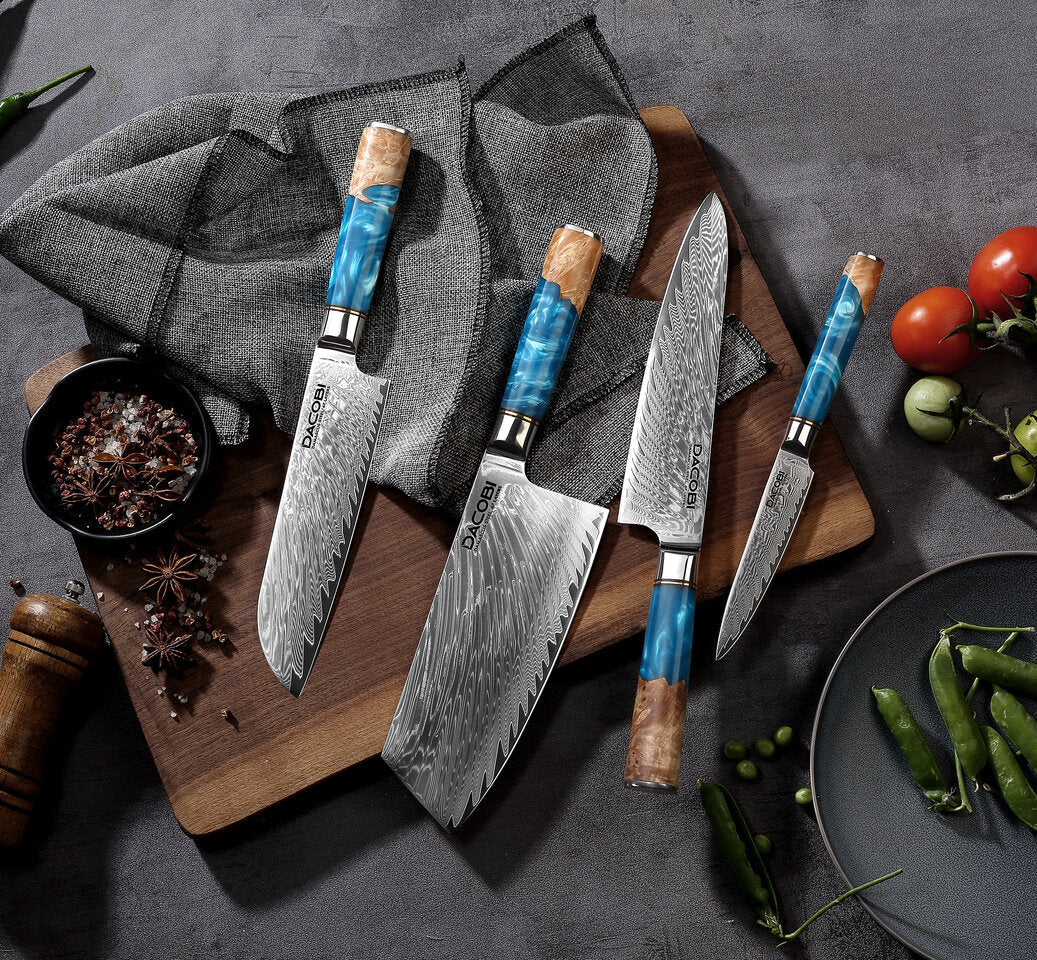 Kolekcja Azure, Noże profesjonalne,  67-warstwowa stal damasceńska