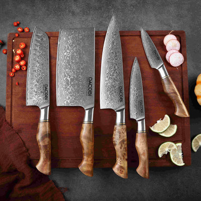 Kolekcja Sirocco, Noże profesjonalne, 67-warstwowa stal damasceńska