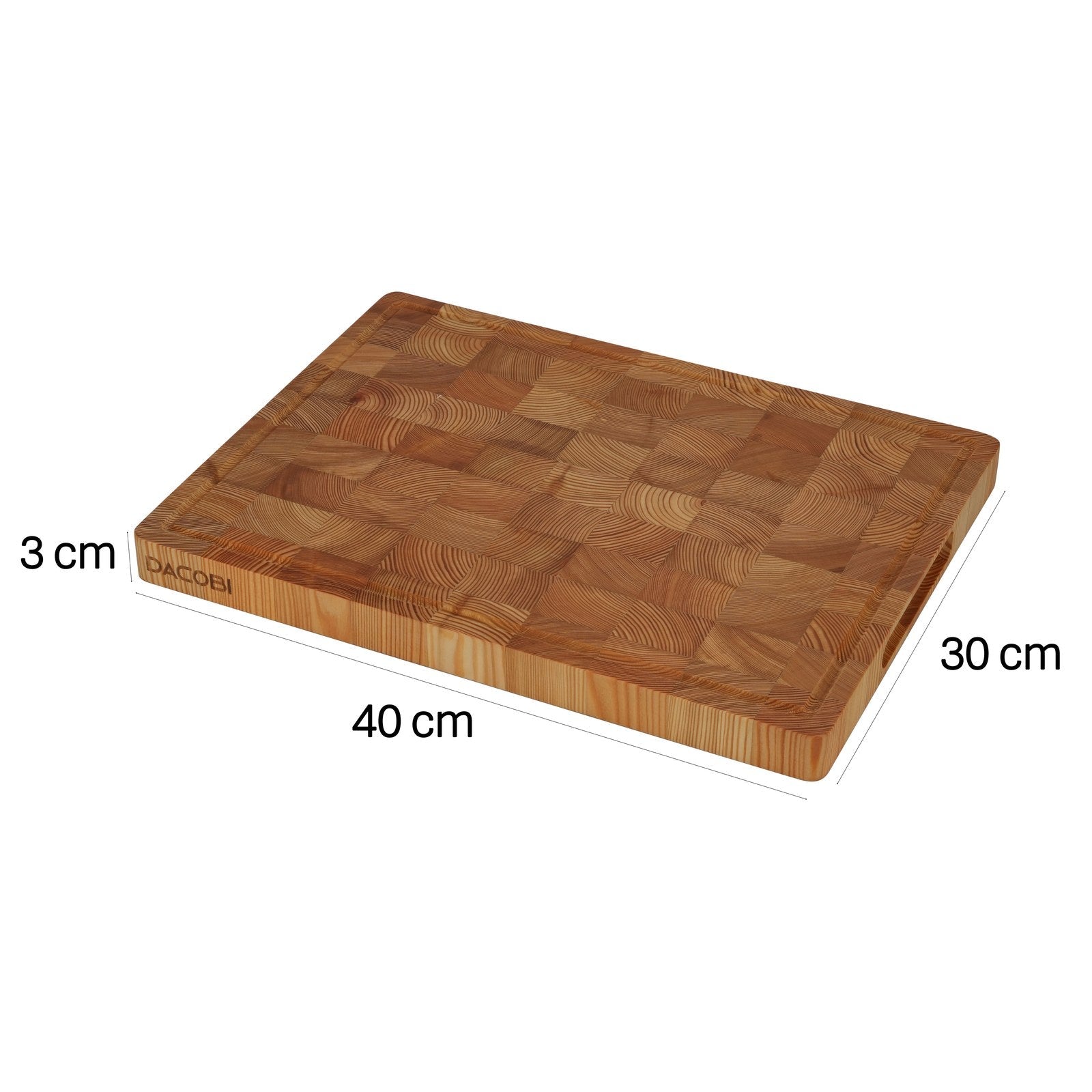 Deska do krojenia Premium T6, drewno modrzewiowe