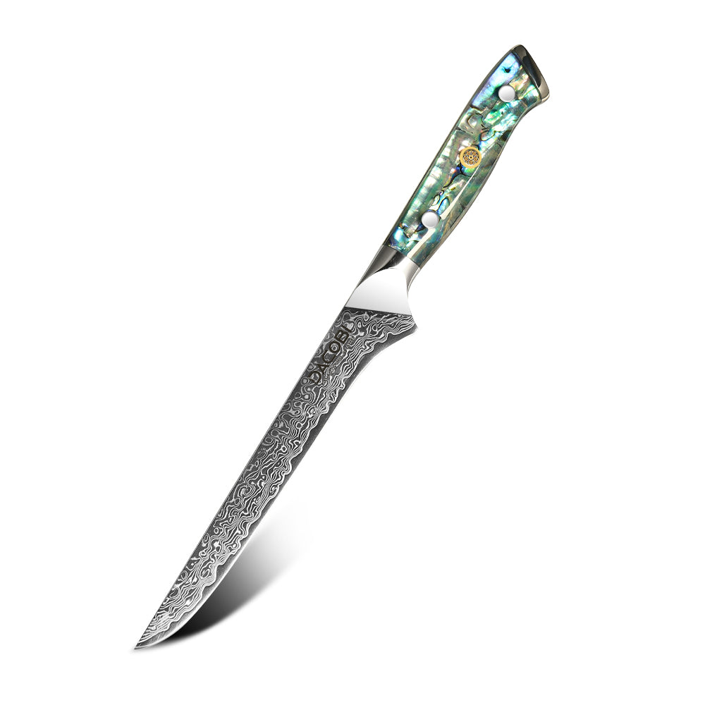 Nóż do filetowania C44, stali damasceńska, 15 cm - DACOBI.pl