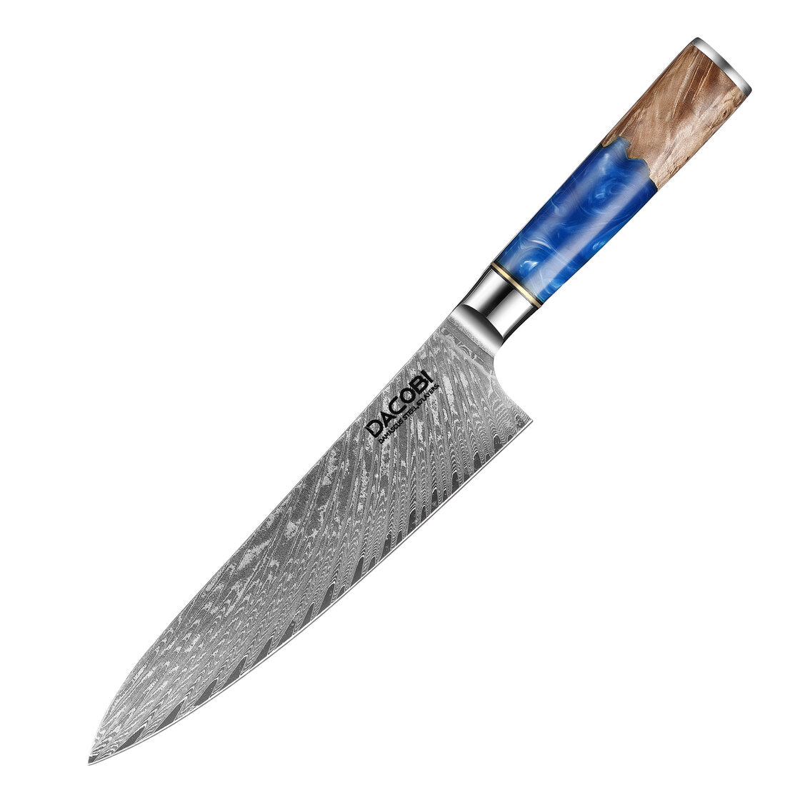 Nóż szefa kuchni C1, stal damasceńska, 20 cm - DACOBI.pl