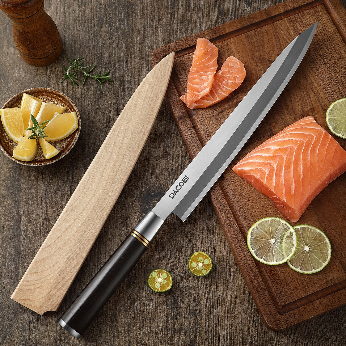 Nóż do sushi Yanagiba C53, drewno hebanowe, 27 cm - DACOBI.pl