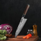 Nóż Kiritsuke C54, stali damasceńska, 21.5 cm - DACOBI.pl