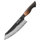 Nóż Santoku C62, stal damasceńska, 19 cm