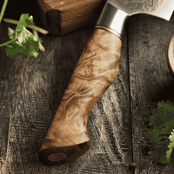 Nóż Nakiri C64, stali damasceńska, 18.5 cm