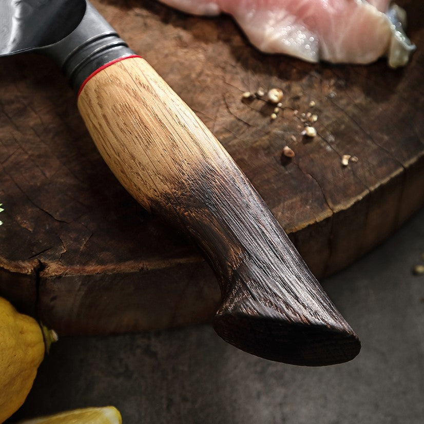 Nóż do filetowania C72, stali damasceńska, 19 cm