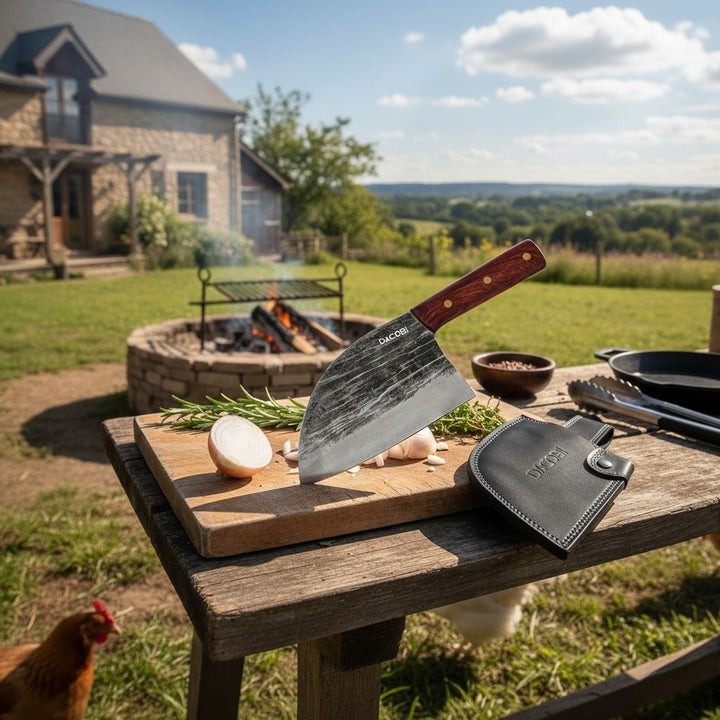 Pochwa na noże Premium, naturalna skóra, H8