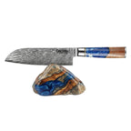 Nóż Santoku C3, stal damasceńska, 18 cm