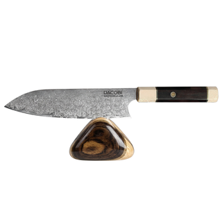 Nóż Santoku C12, stal damasceńska, 20.5 cm