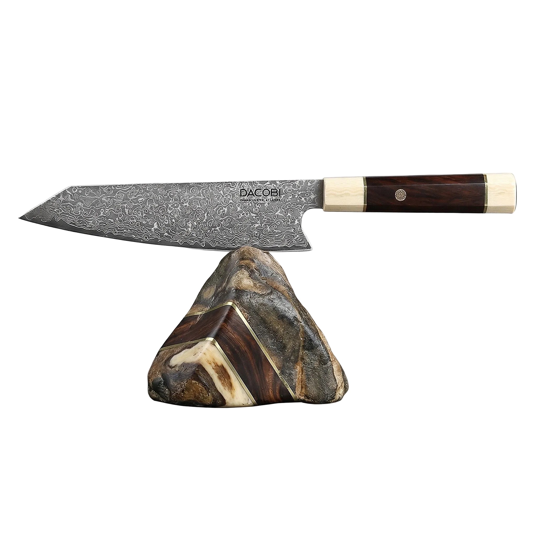 Nóż Kiritsuke C13, stal damasceńska, 20.5 cm