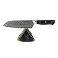 Nóż Santoku C26, stal damasceńska, 17 cm