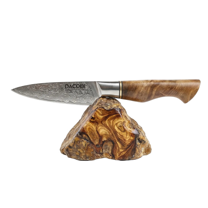 Nóż do obierania C34, stal damasceńska, 9 cm