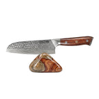 Nóż Santoku C39, stal damasceńska, 18 cm