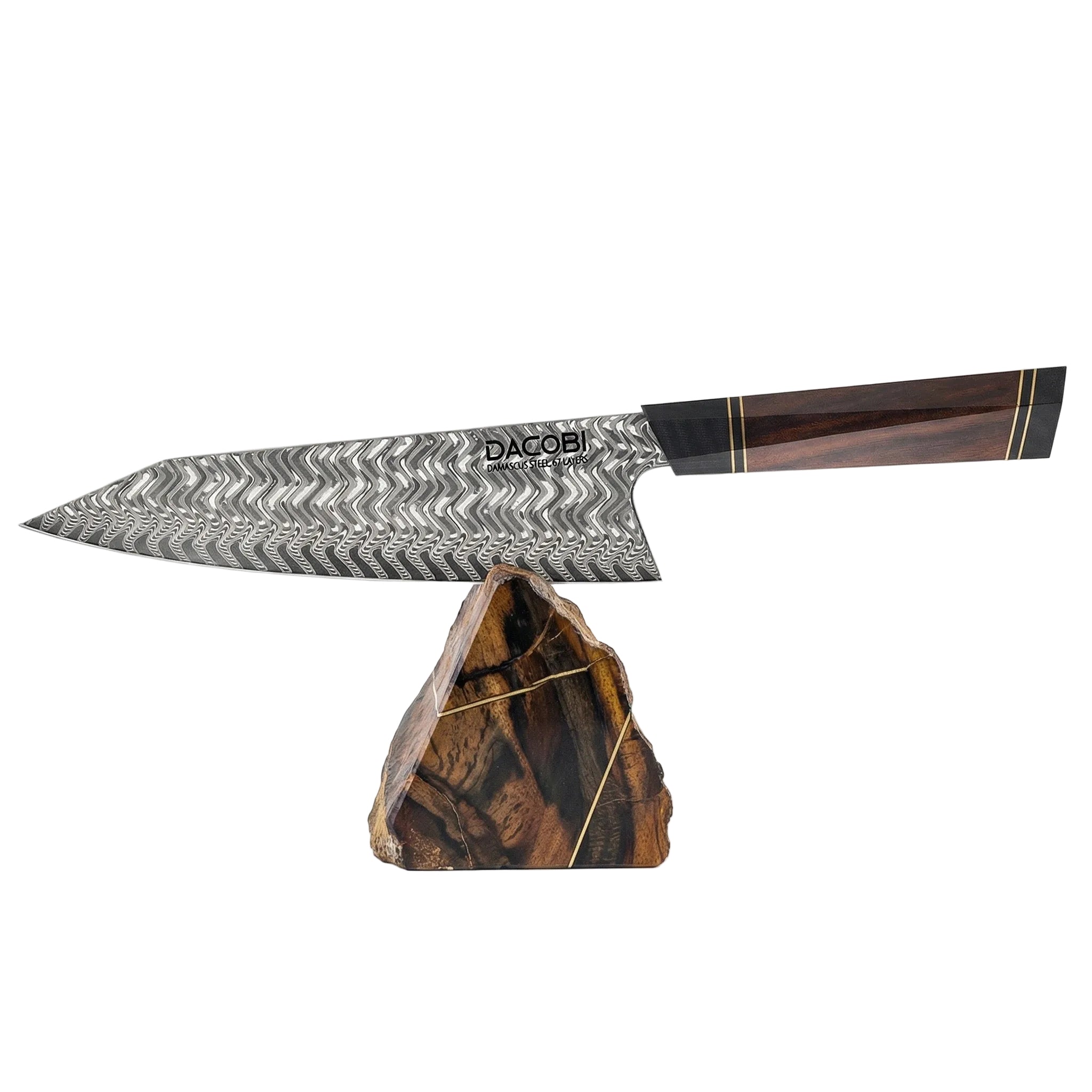 Nóż Kiritsuke C54, stali damasceńska, 21.5 cm