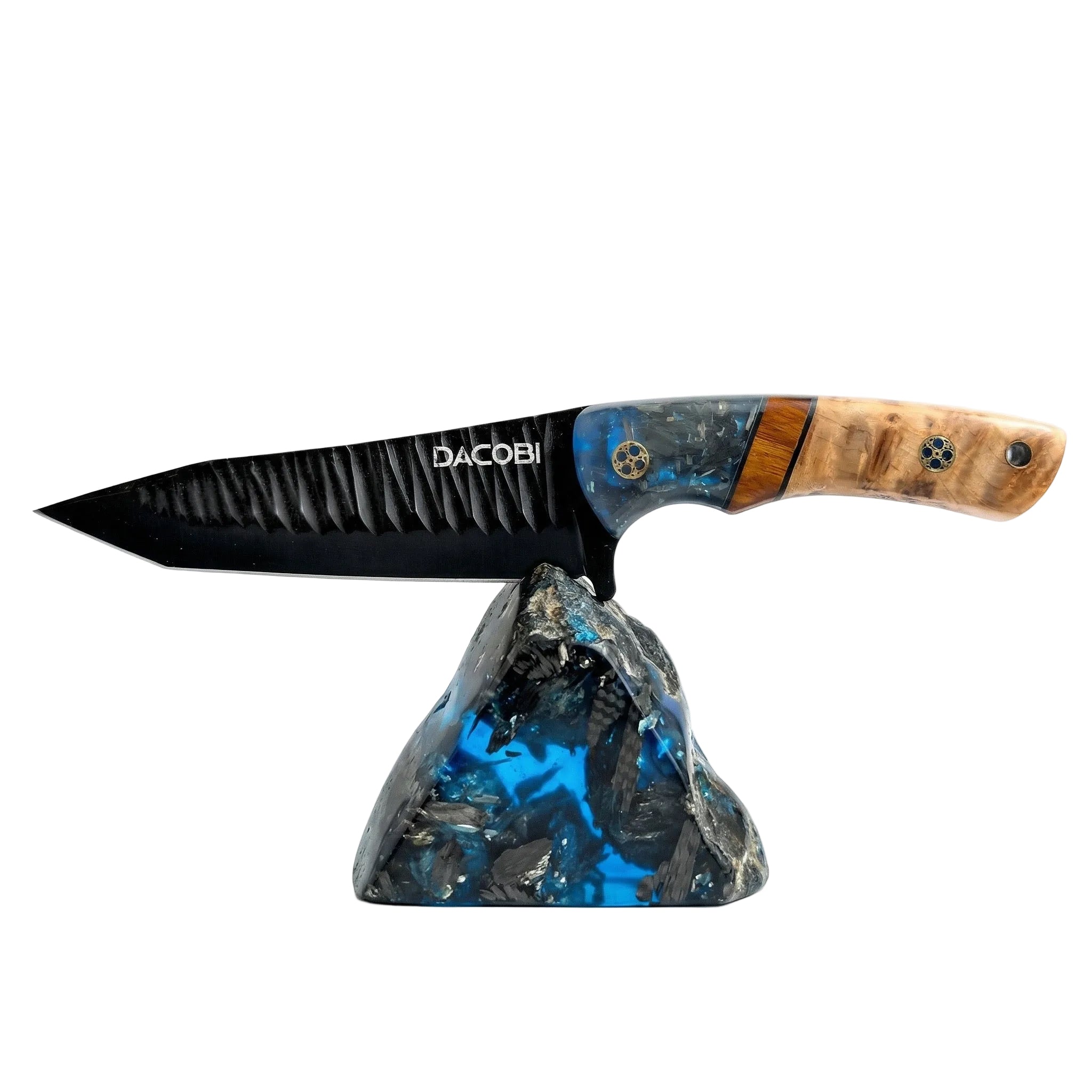 Nóż Gran Paradiso, stal D2, rękojeść z żywicy + pustynia z drewna żelaznego