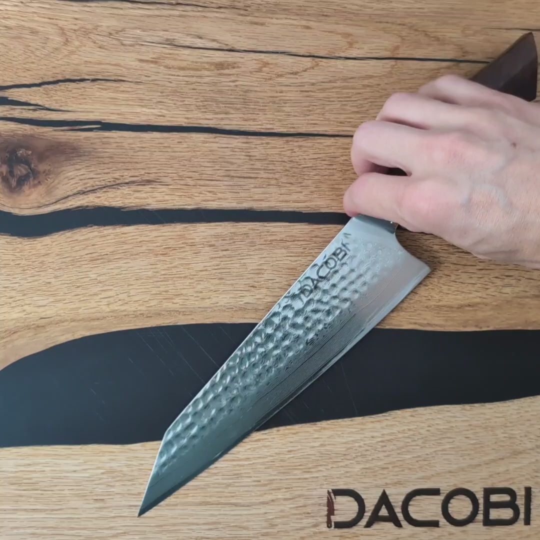 Nóż Kiritsuke C30, stal damasceńska, 21.5 cm