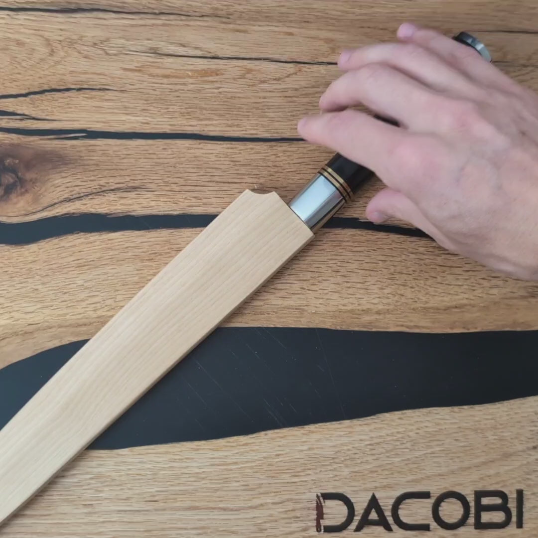 Nóż do sushi Yanagiba C53, drewno hebanowe, 27 cm