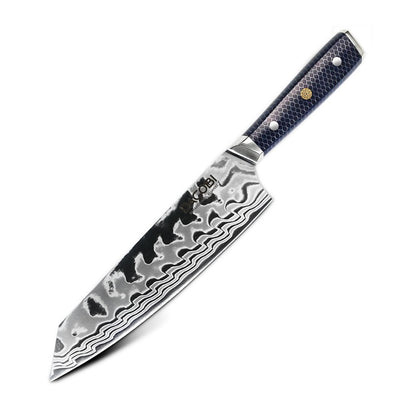 Nóż Kiritsuke C14, stal damasceńska, 21 cm - DACOBI.pl