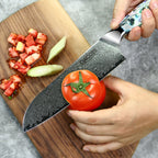 Nóż Santoku C23, stal damasceńska, 18 cm - DACOBI.pl
