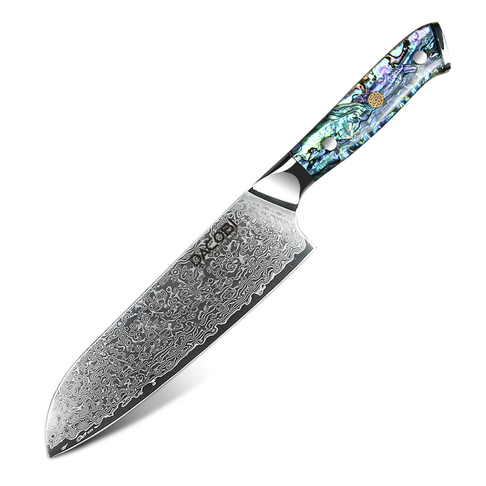 Nóż Santoku C23, stal damasceńska, 18 cm - DACOBI.pl