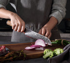 Nóż Santoku C3, stal damasceńska, 18 cm - DACOBI.pl